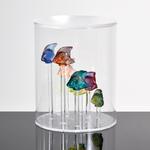 Lalique Fish Figurines, School of 10